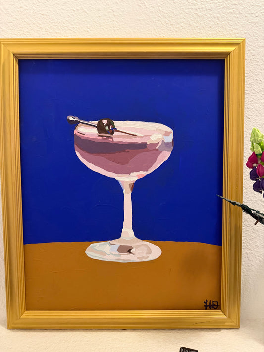 Aviation Cocktail Painting
