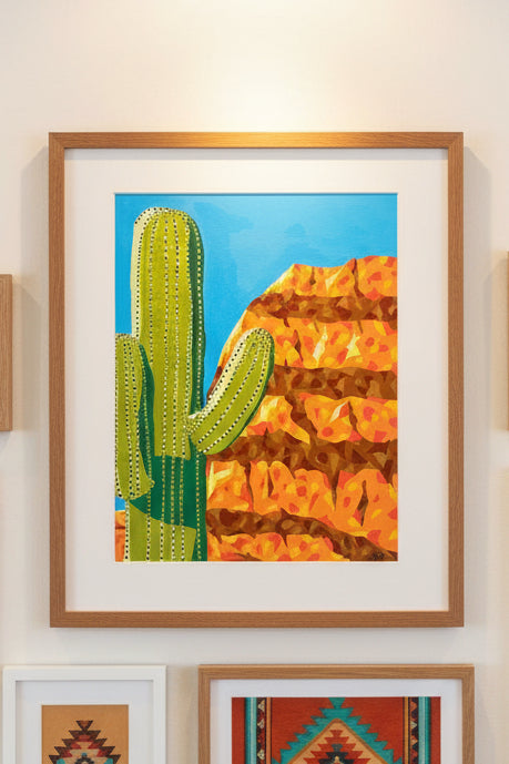 Cactus on a Sunny Day Painting